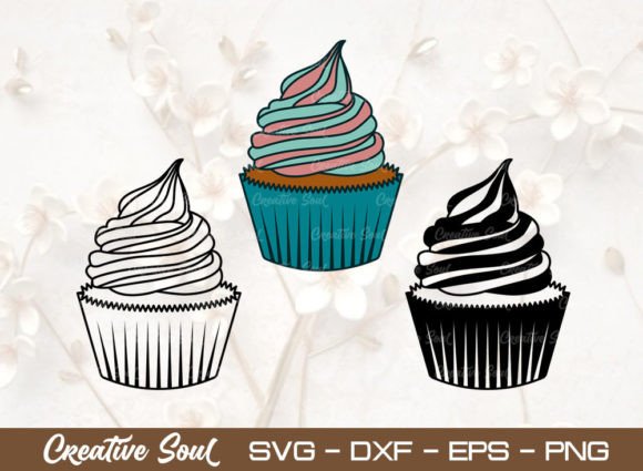 Cup Cake SVG Bundle Cut File