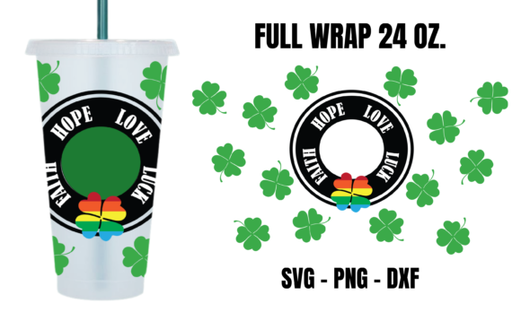 Faith Hope Love Starbucks Cup Wrap Svg