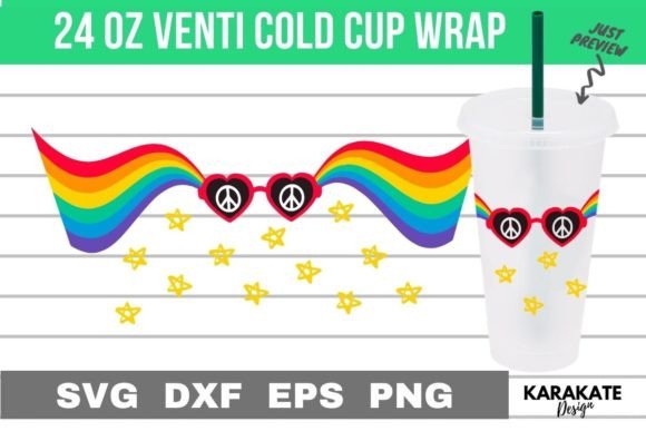 Pride Look Venti Cup Wrap SVG
